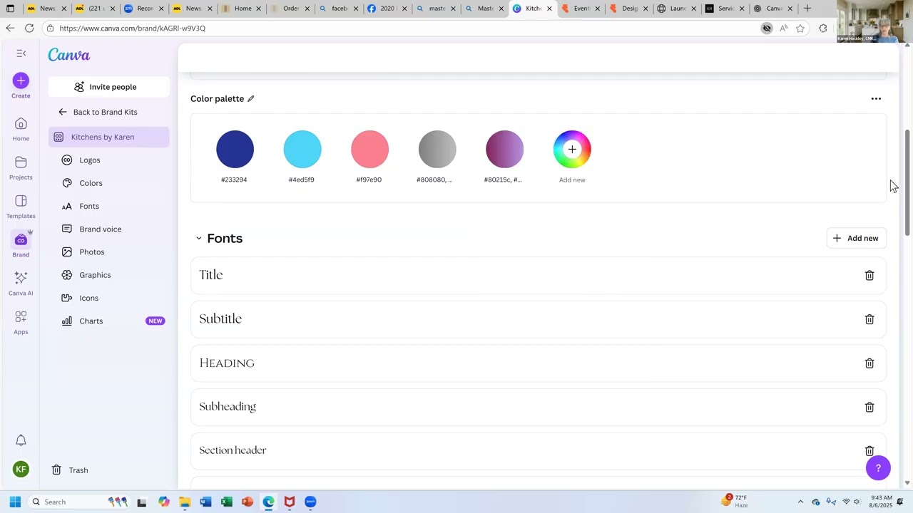 The Canva Brand Kit- Starting to work in Canva