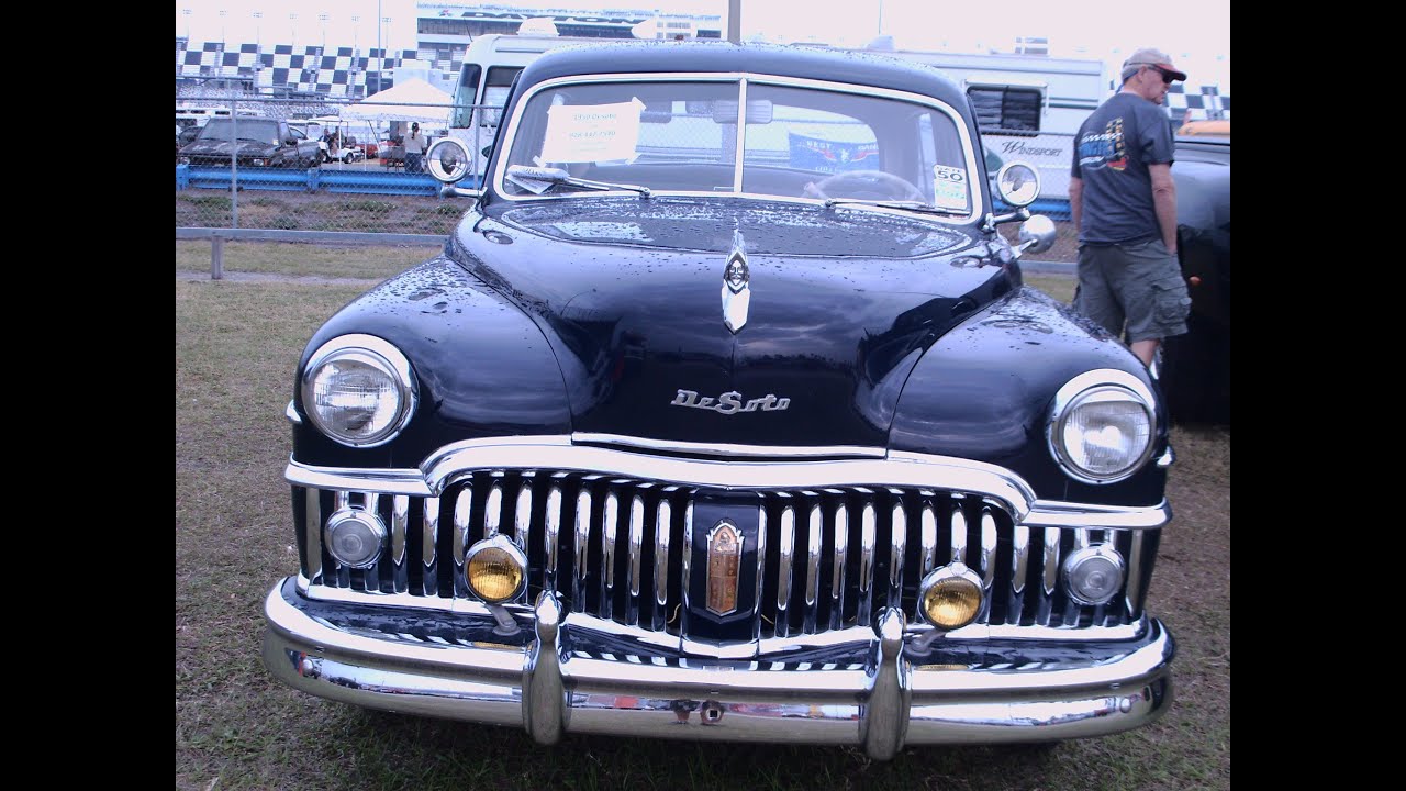1950 DeSoto Custom Four Door Sedan Blu DaytonaSpdwy032413