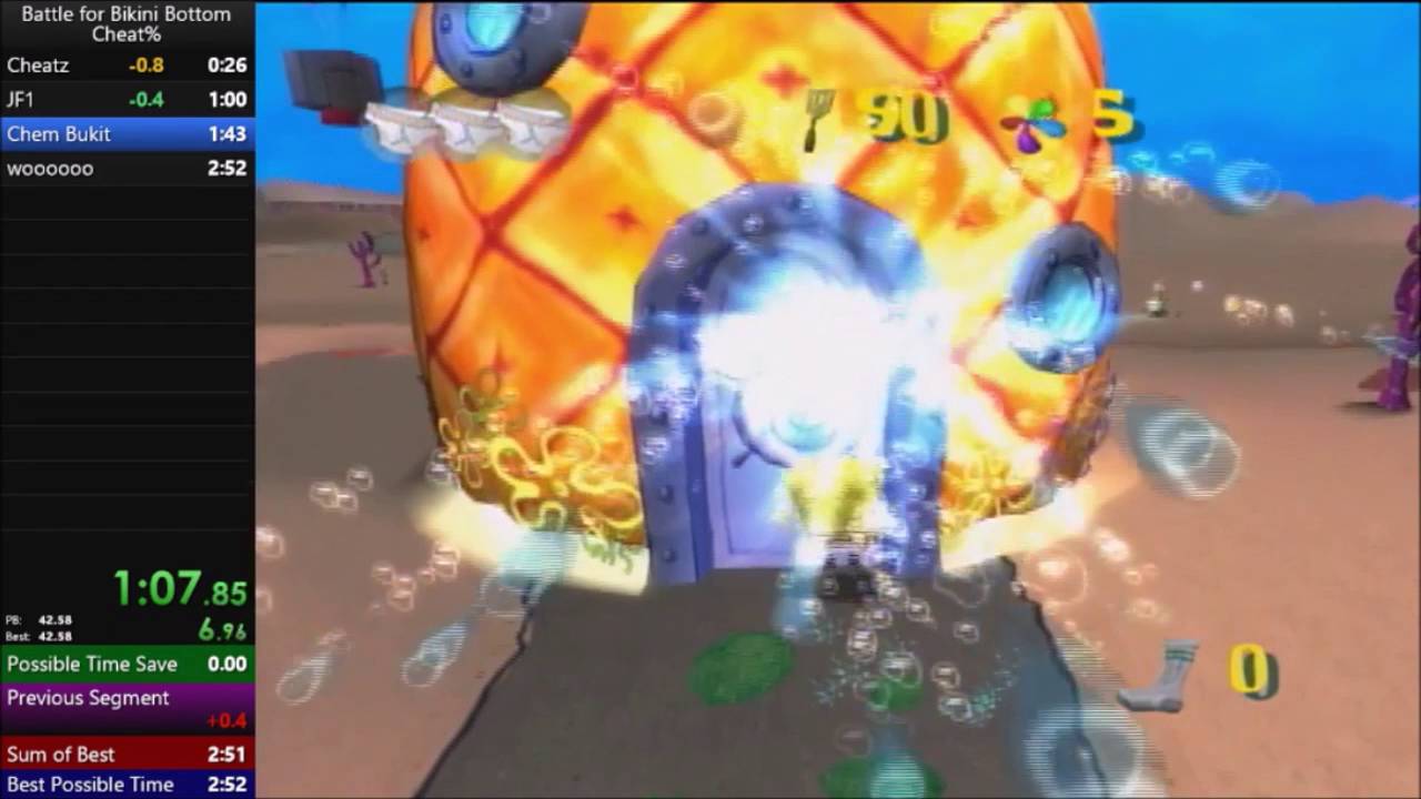BFBB Cheat% Speedrun in 2:51