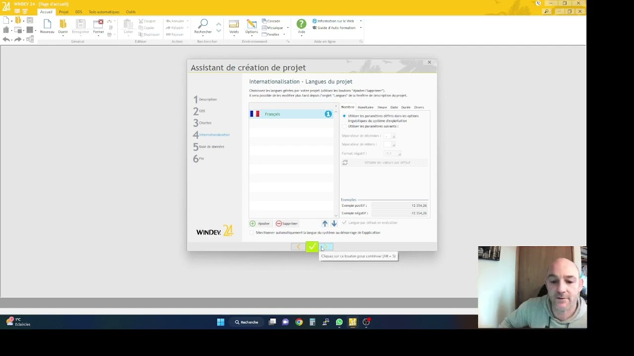 Présentation de l'environnement et création du projet