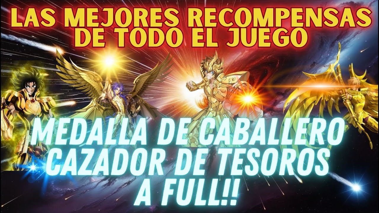 LAS MEJORES RECOMPENSAS DE TODO EL JUEGO! FULL MEDALLA DE CABALLERO! FULL CAZADOR DE TESOROS! WTF!