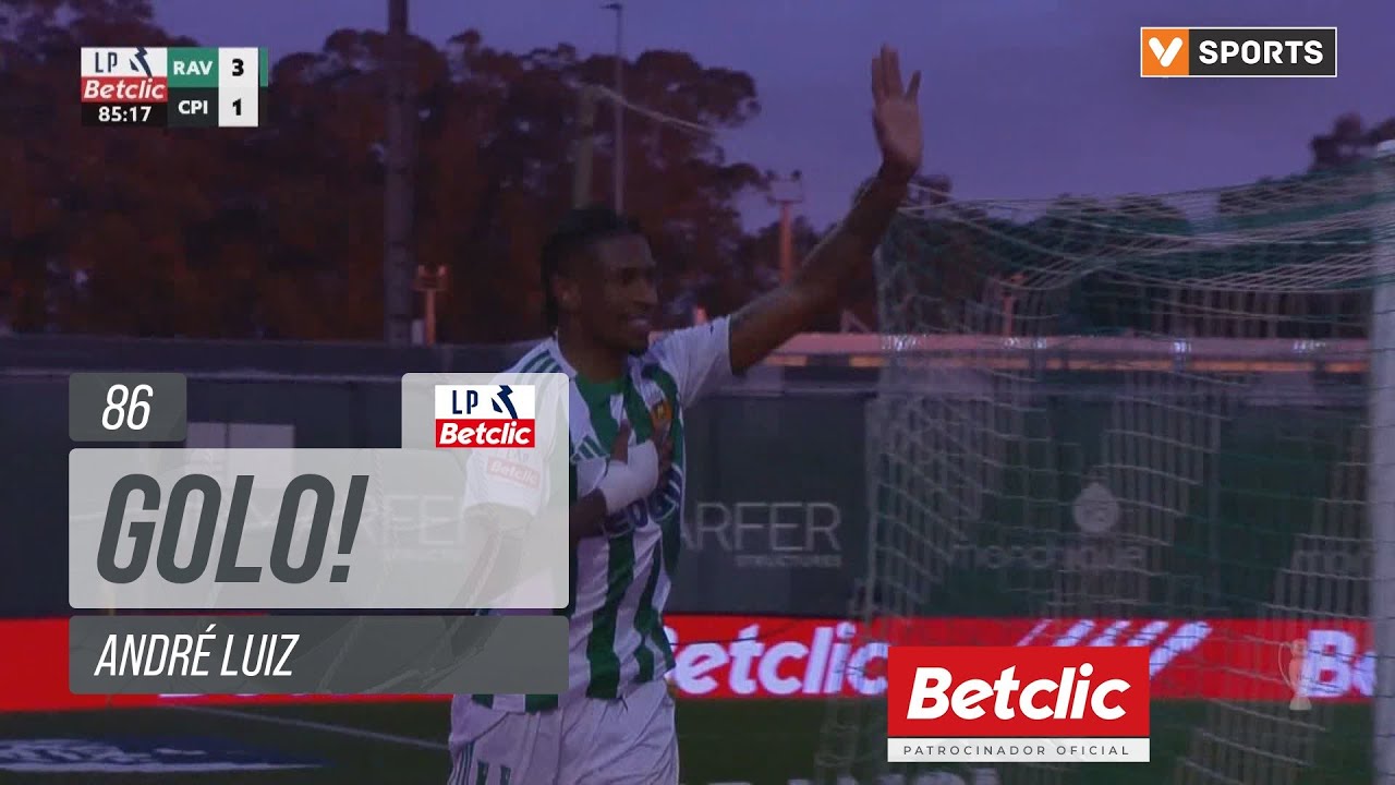 Golo Andr&eacute; Luiz: Rio Ave (3)-1 Casa Pia  (Liga 25/26 #17)
