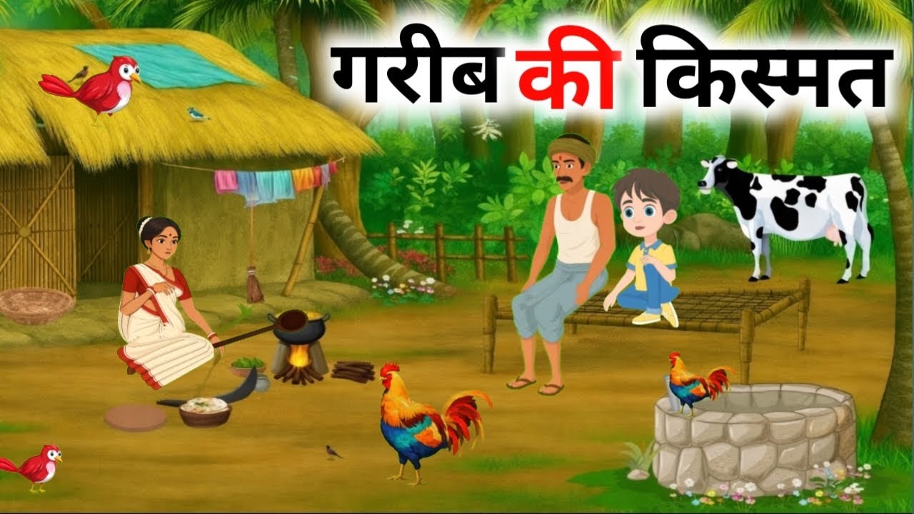 गरीब किसान की किस्मत// GARIB KI KISMATH//#cartoon #hindi morales story #hindi cartoon #funny cartoon