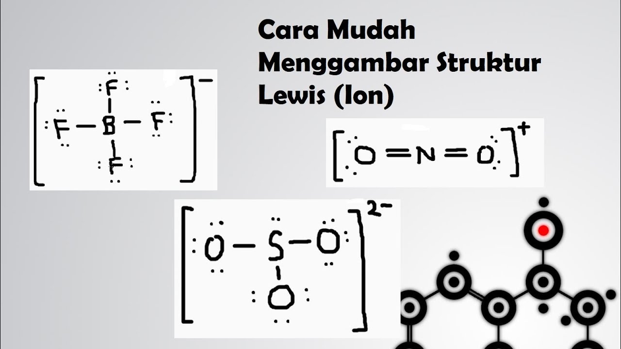 Cara Mudah Menggambar Struktur Lewis Ion