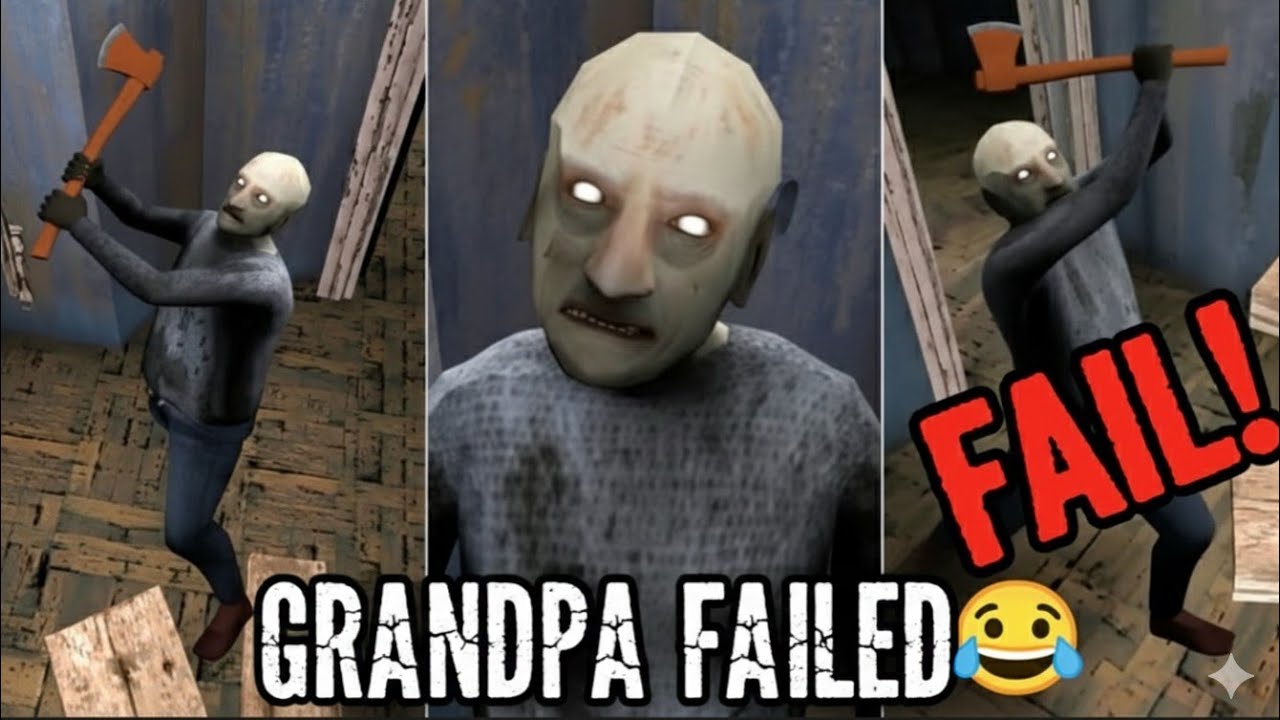 Grandpa’s Aim Failed Again 😂 | Granny Game Funny Moments granny grandpa granny 3