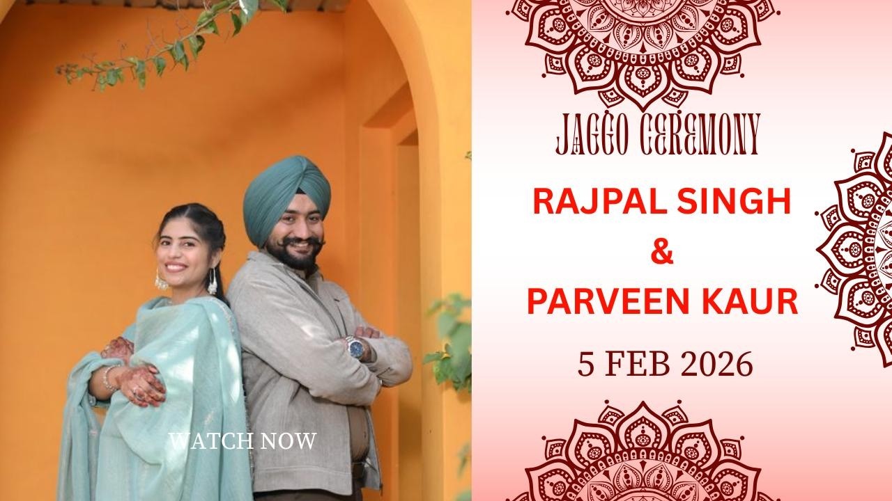 🔴 [LIVE] THE WEDDING CEREMONY RAJPAL SINGH & PARVEEN KAUR  ||4K ULTRA HD || 6 FEB 2026