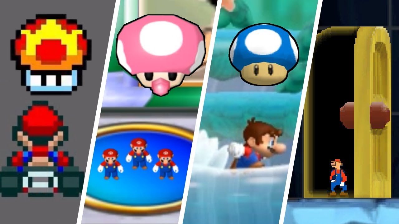 Evolution of Mini Mario Transformations (1992-2021)