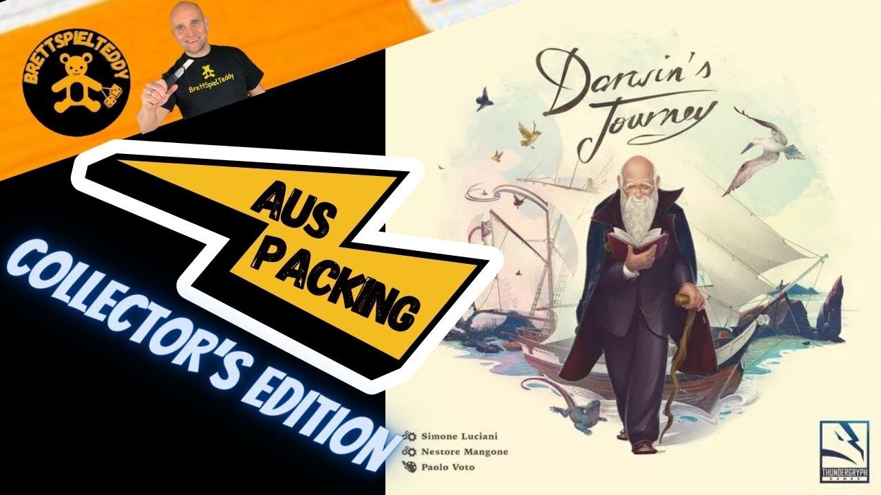 Darwin`s Journey Collector`s Edition - Auspacking - Brettspiel Teddy