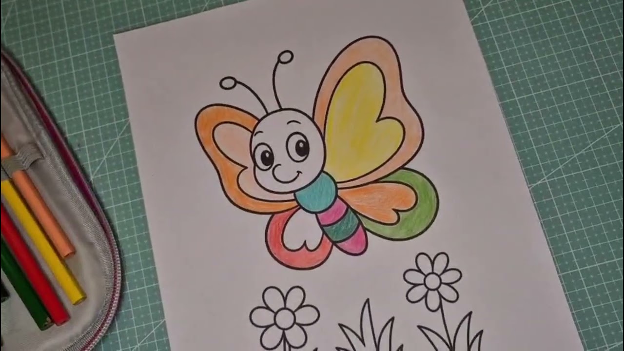 Colorindo borboleta