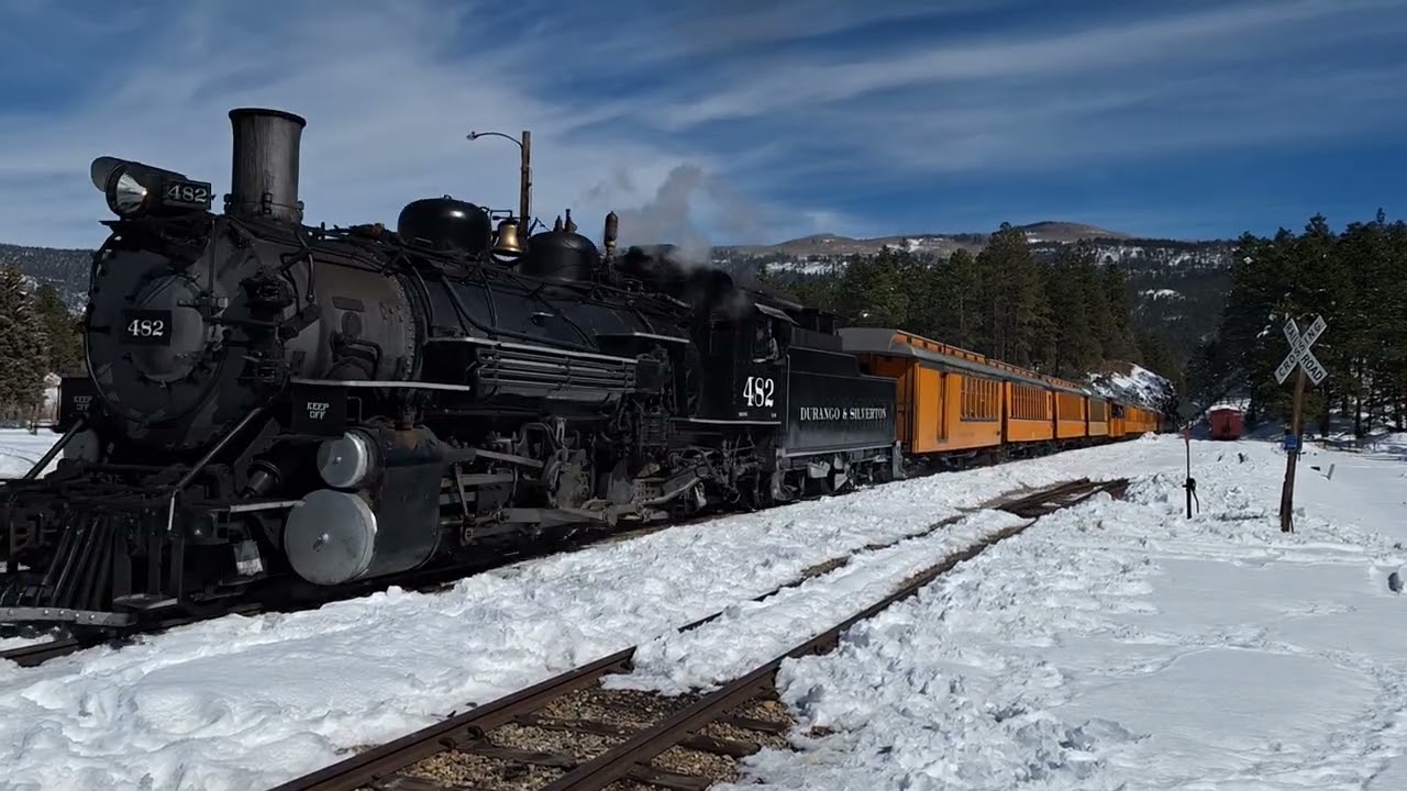 Rio Grande Southern No. 20 w/ Hyce ES&D Charter on the D&SNG -- Feb'y 22nd, 2026