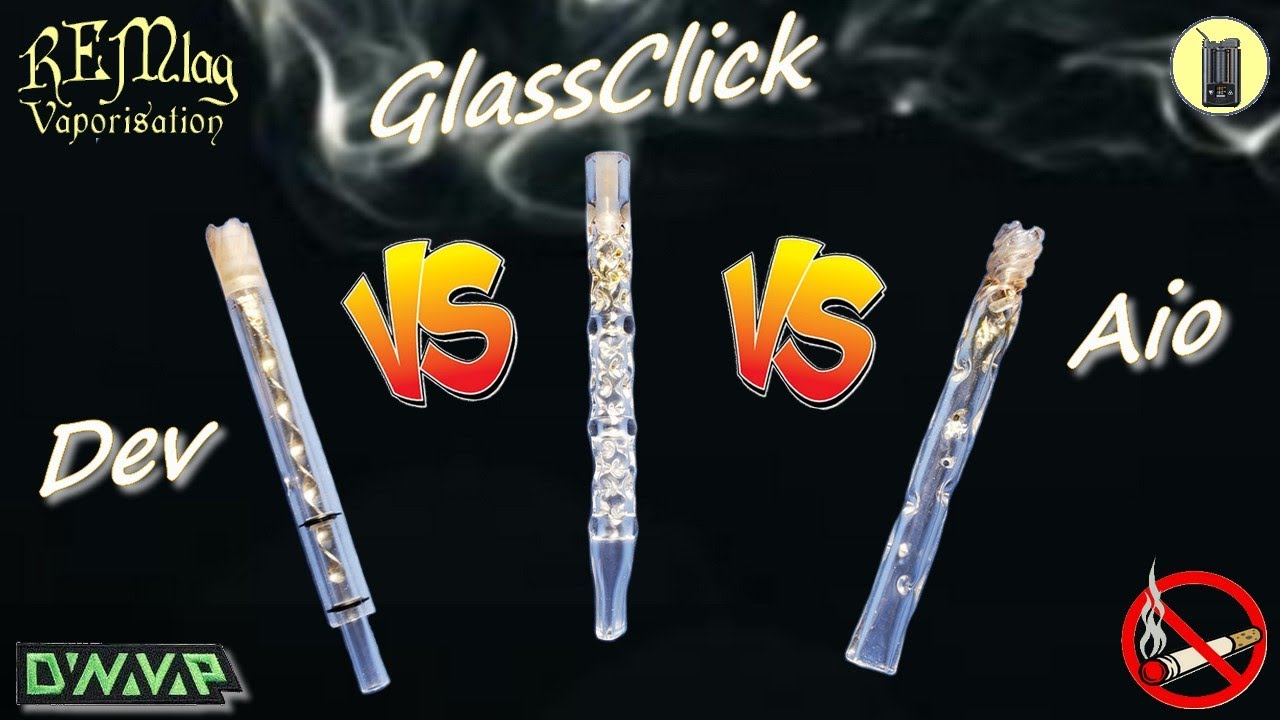 DYNAVAP, Stem & Tip En Verre, Vaporisateurs GlassClick, Aio, Dev, test avis