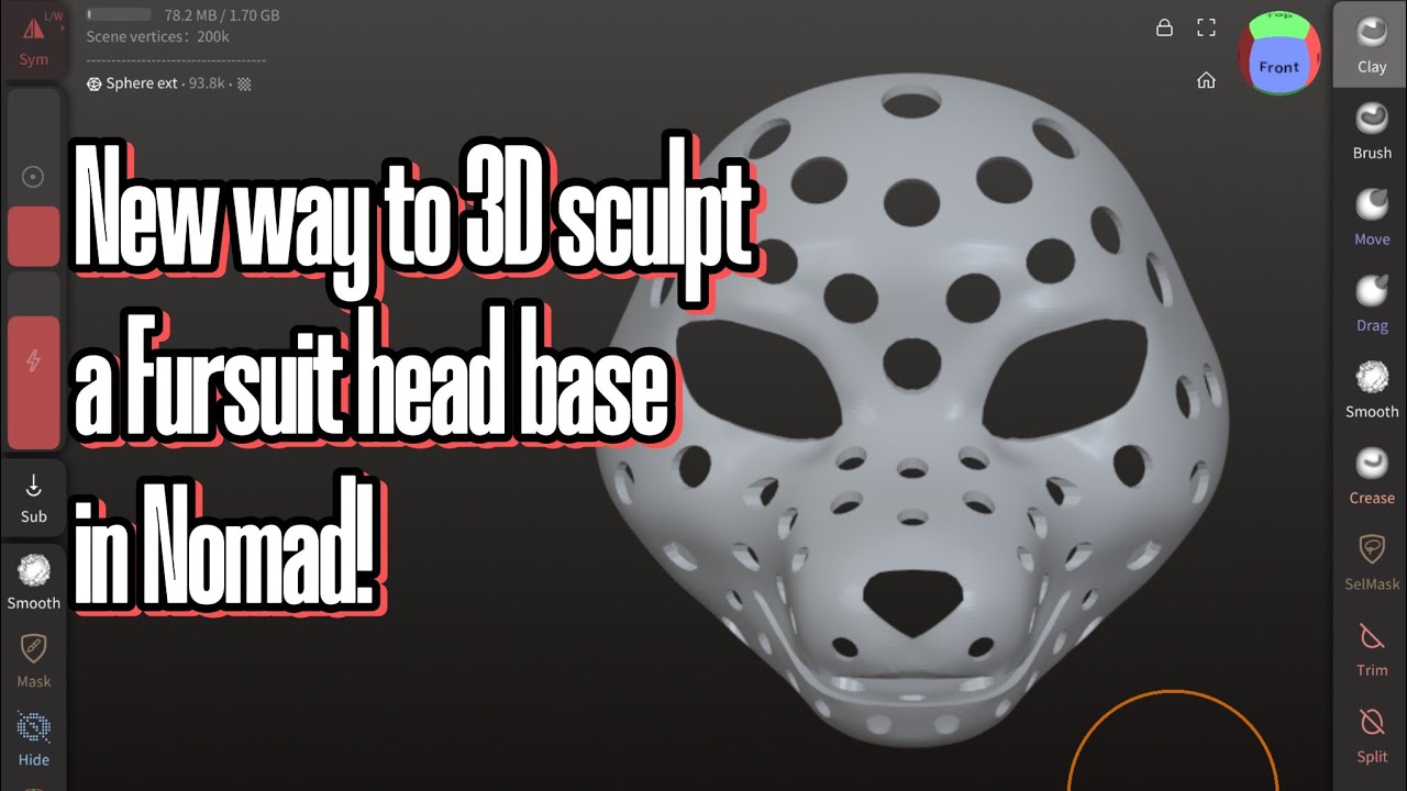 New way of making 3D sculpted Fursuit head bases in Nomad!