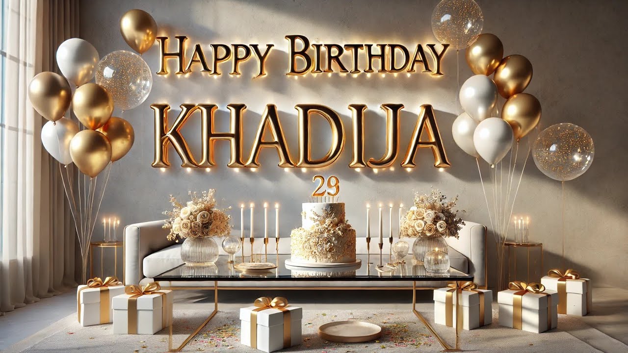 Happy Birthday Khadija 🎂 | Khadija Happy Birthday Song 🎉 | Khadija WhatsApp Status 🎈