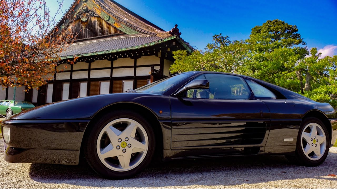 (4K)FERRARI 348GTS 1994 348فيراري เฟอร์รารี่ - フェラーリ348GTS 二条城に名車