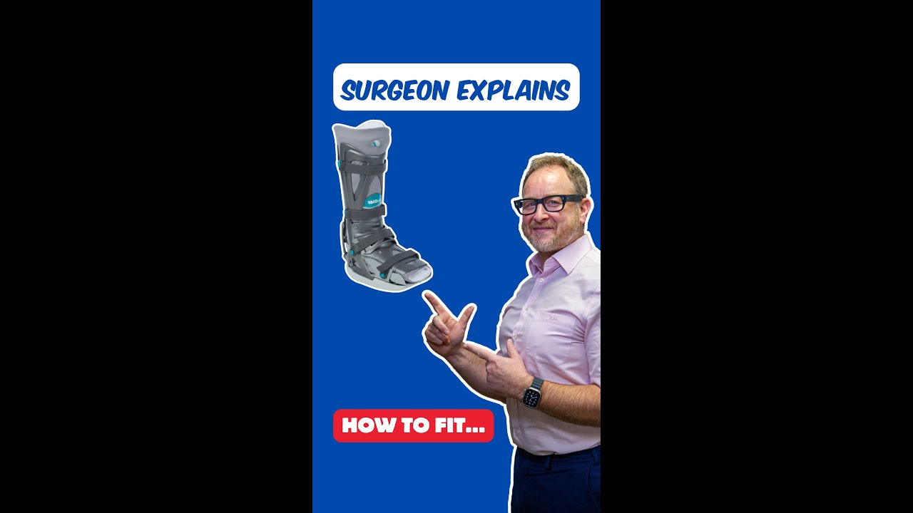 How to use a VacoPED walker boot to treat a Ruptured Achilles Tendon