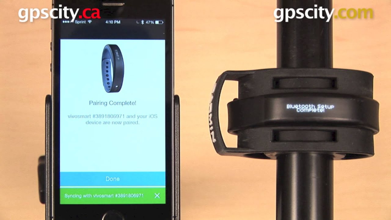 Garmin vivosmart: Getting Started & Bluetooth Pairing with GPS City