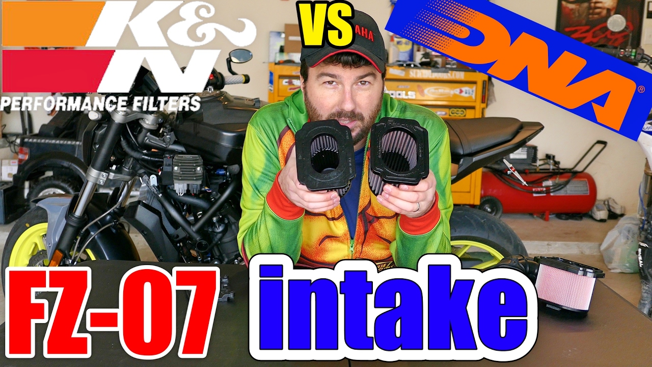 FZ-07 Intake & Air Filter, K&N vs DNA