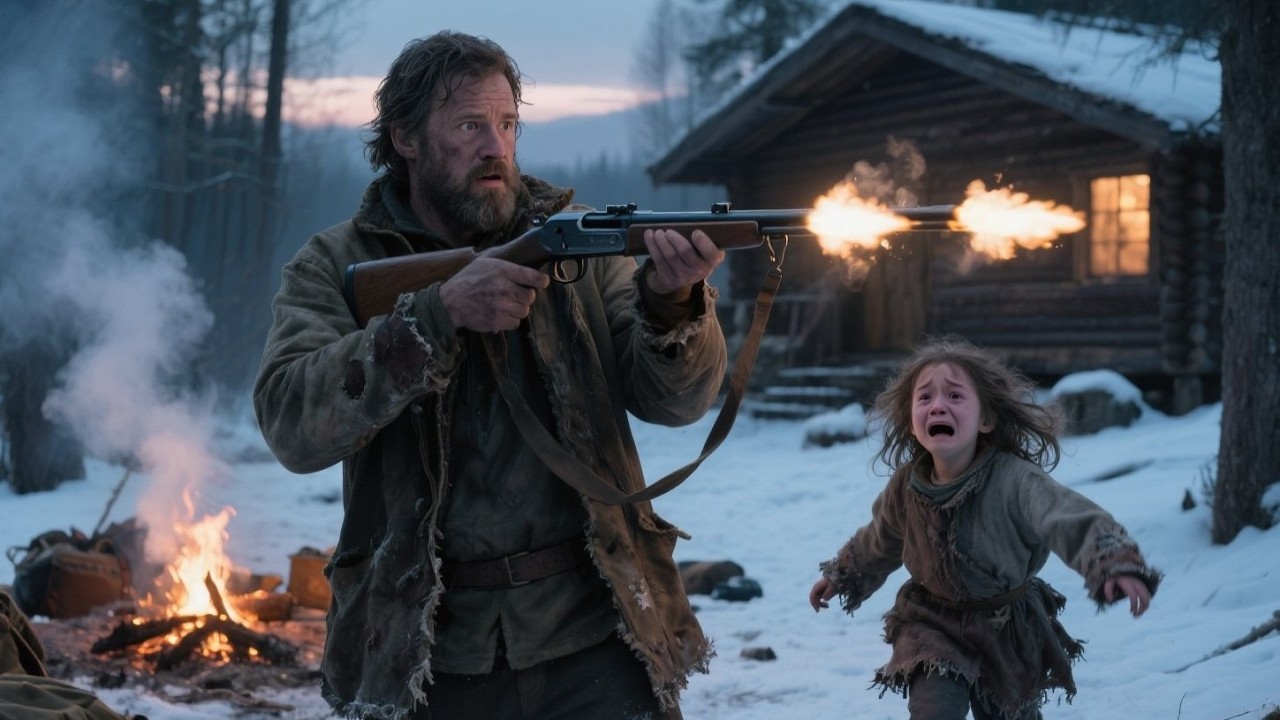 After Losing His Family Hunter Lived in Solitude—Until  Lost Little Girl Ran Into Camp Crying, “Papa