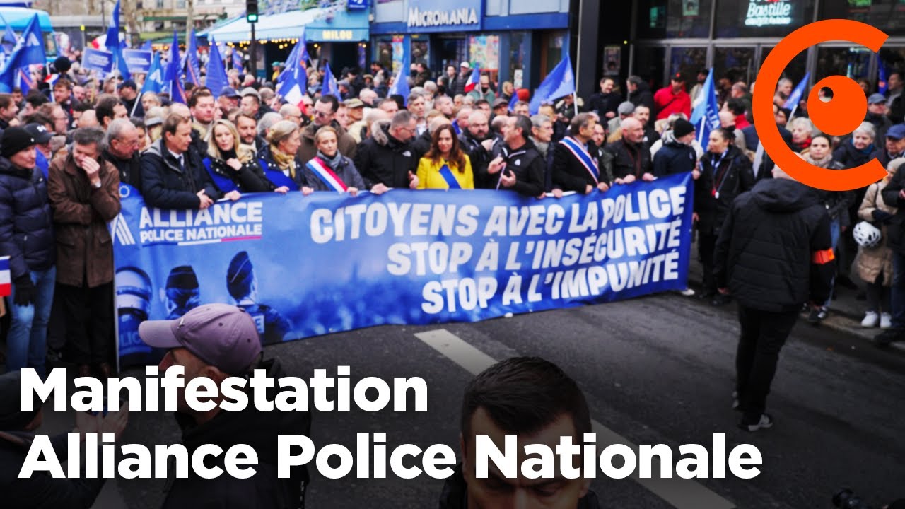 Manifestation des Policiers en colère ce 31 janvier à Paris organisée par Alliance Police Nationale