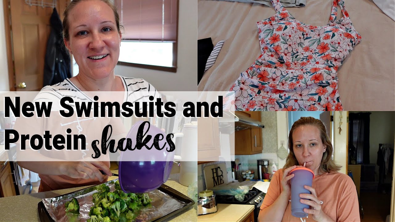 Modest Amazon Swimsuits & Trying Protein Shakes // sahm vlog  // Jill Kay