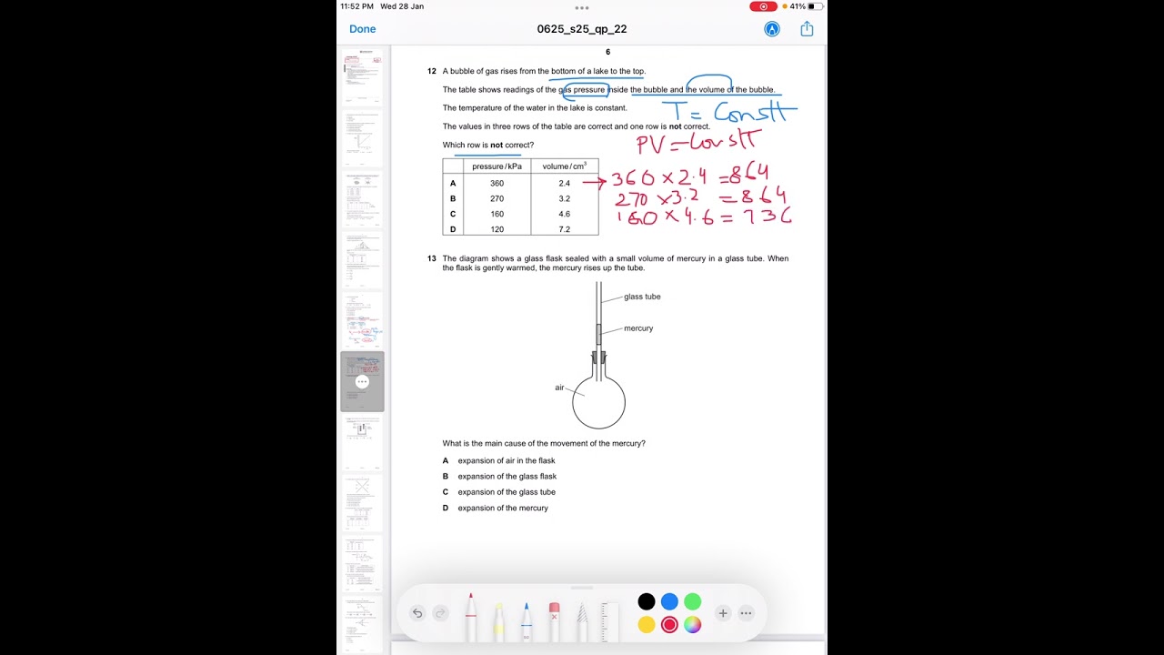 IGCSE Physics Past Paper2 Multiple Choice(Extended)0625/22-May/June2025-CIE-Solutions of Q11-13