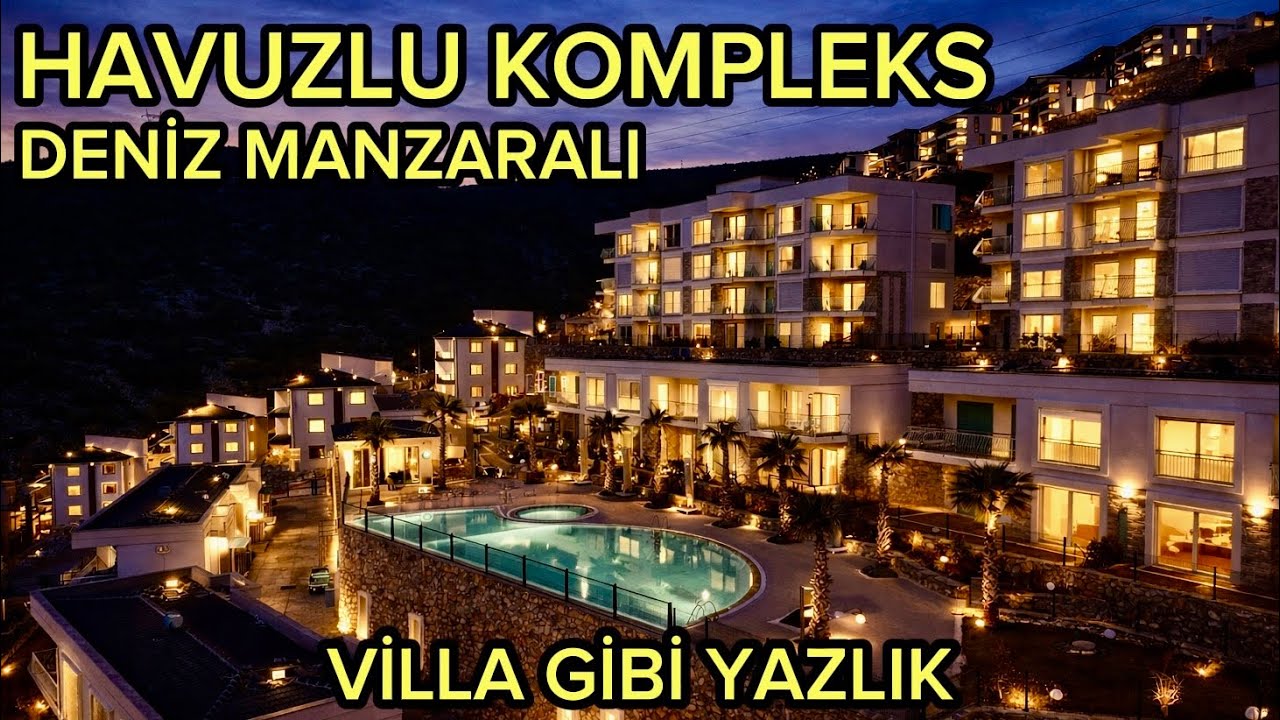 Didim Akbükte Havuzlu ve Deniz Manzaralı Eşsiz Projede Villa Tadında Yazlık | No:500