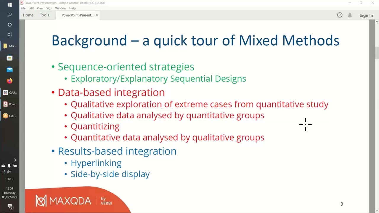 Webinar: Mixed Methods Tools in MAXQDA