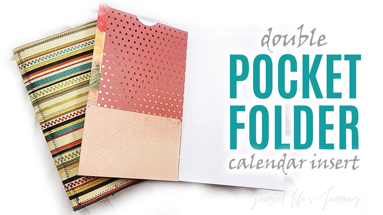 DIY Double Pocket Folder Cover for Soft Fabric Cover Fall Junk Journal