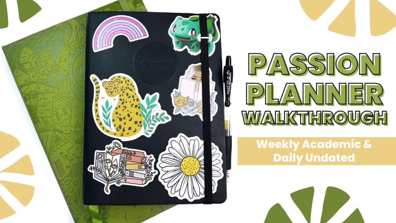 Passion Planner Academic Weekly & Daily Walkthrough 2022! Decorate my Daily with Me! #pashfam