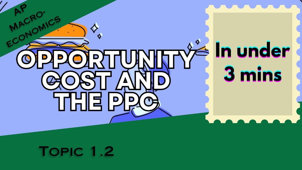 Opportunity Cost and PPC in Under 3 mins (AP Macroeconomics Topic 1.2)