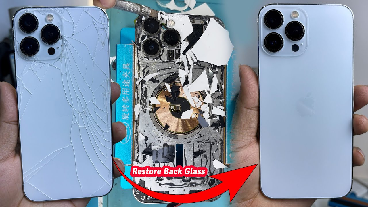 How To Change Back Glass iPhone 13 Pro Max Without disassembly Replacement Cover Glass