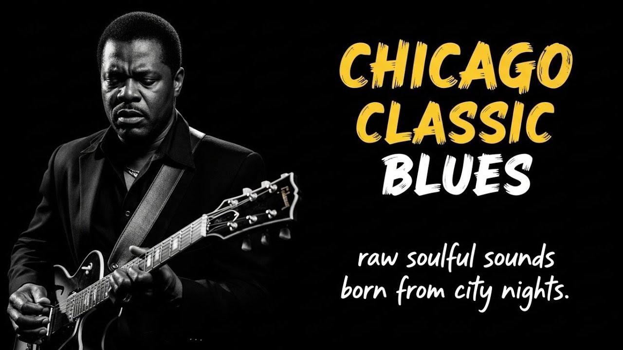 Stevie Ray Vaughan, Bonamassa, Moore Inspired Vintage Blues Rock Soul Night Atmosphere