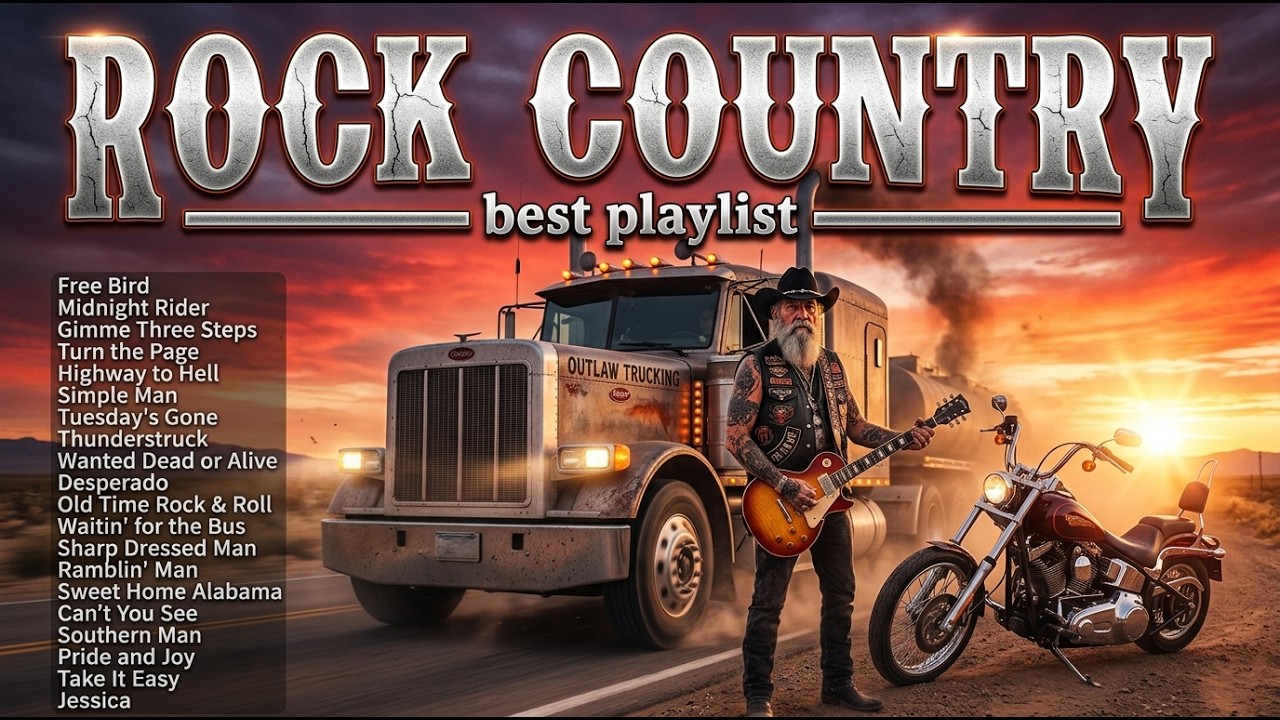 Music Rock Country Truck Driving Rock 2026 🔥 Rock N Truck &ndash; Nonstop Highway Country Rock Playlist.