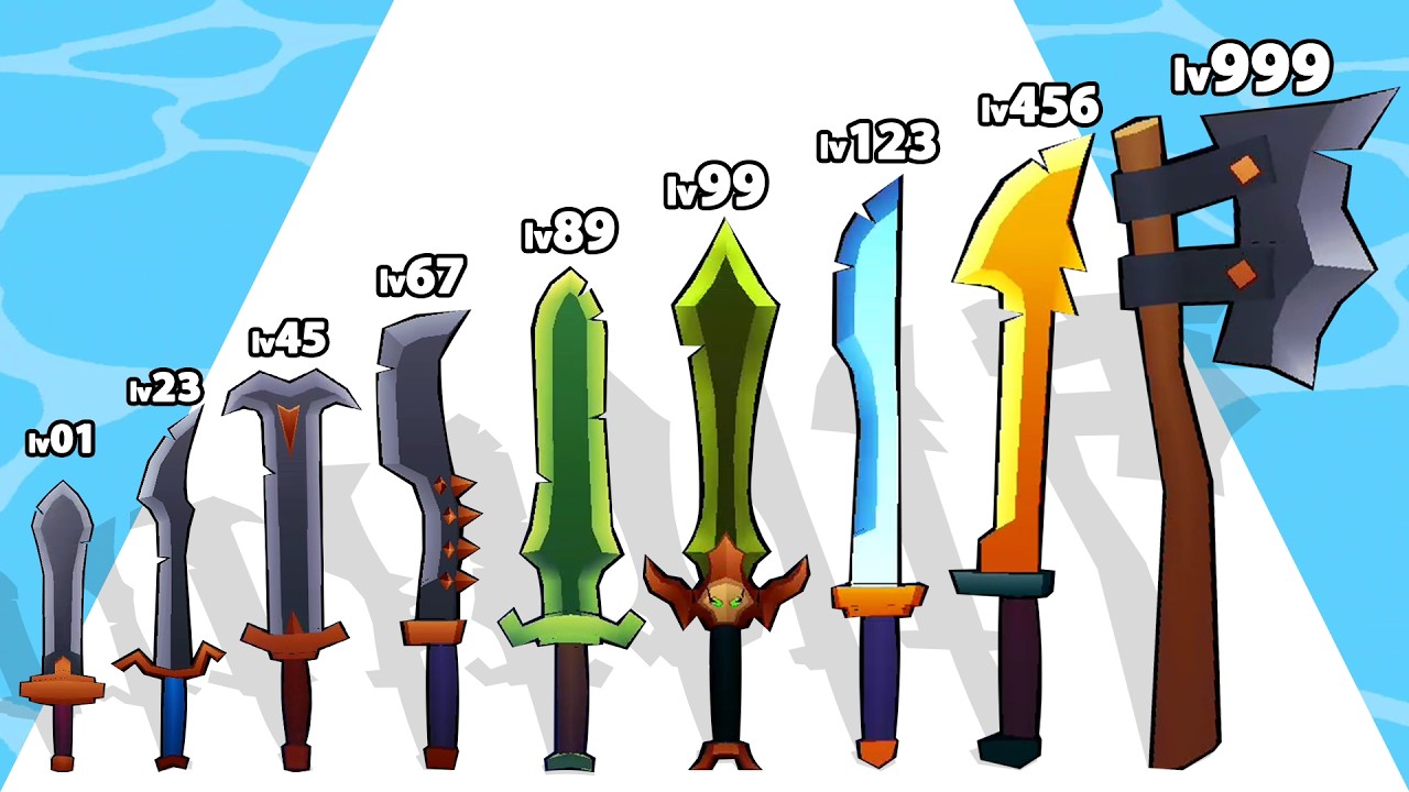 CRAFT SWORD MERGE EVOLUTION RUN - Level Up Sword Max Level Gameplay (Craft Sword 3D: Monster Hunt!)