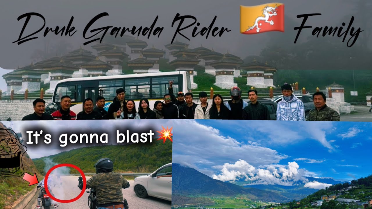 Epic DGR Group Motorcycle Journey to Punakha, Bhutan 🇧🇹: Thrills and Spills || Bhutanese MotoVlogger