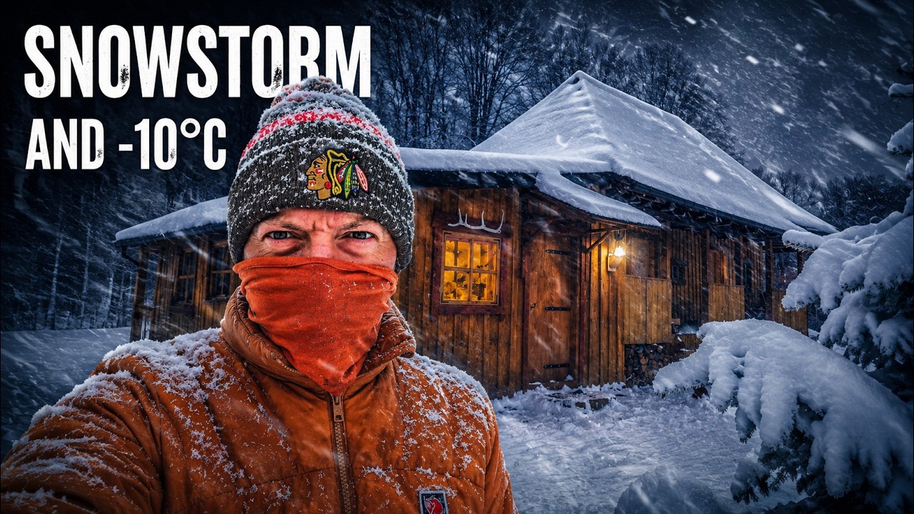 #49 Off Grid Life in Freezing Temperatures | Snowstorm and -10°C