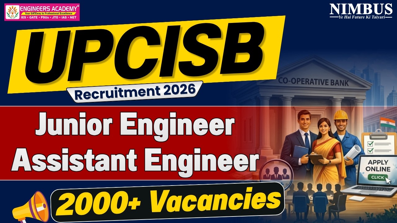 UPCISB Recruitment 2026 | UPCISB JE AE Vacancy 2026 Notification Out |  Eligibility & Syllabus
