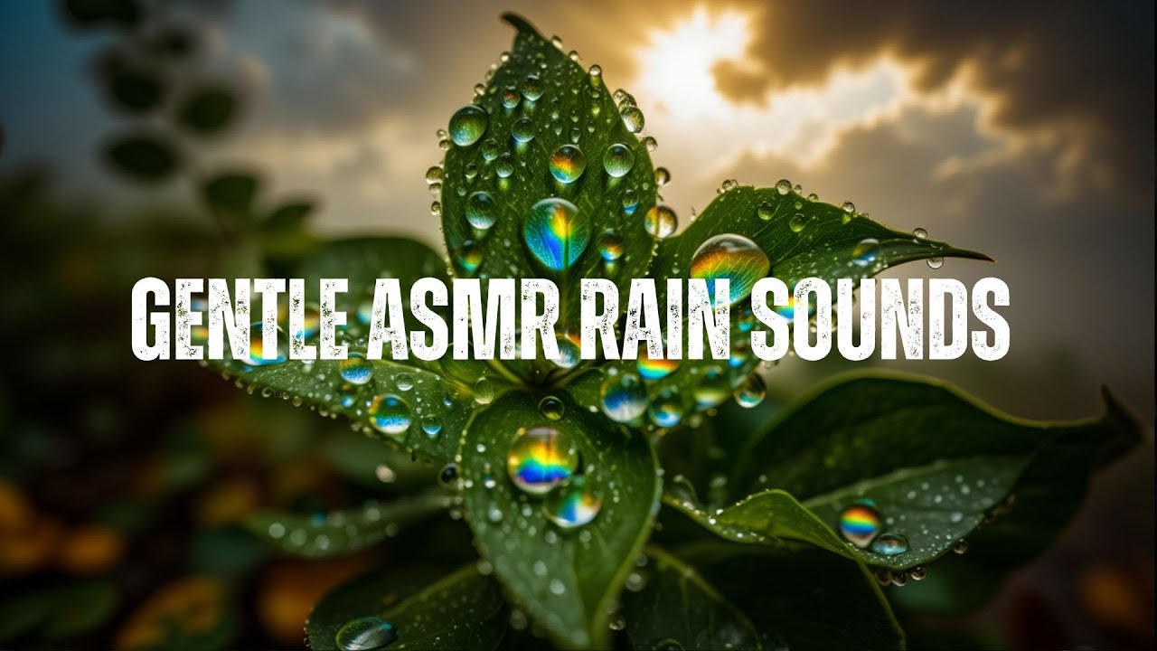 Gentle ASMR Rain Sounds for Sleeping, Relaxation, and Stress Relief