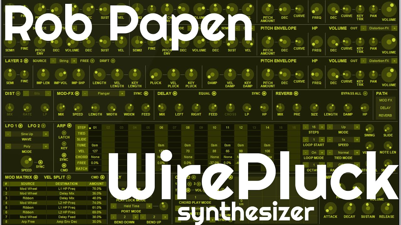 WirePluck Synthesizer by Rob Papen (No Talking)
