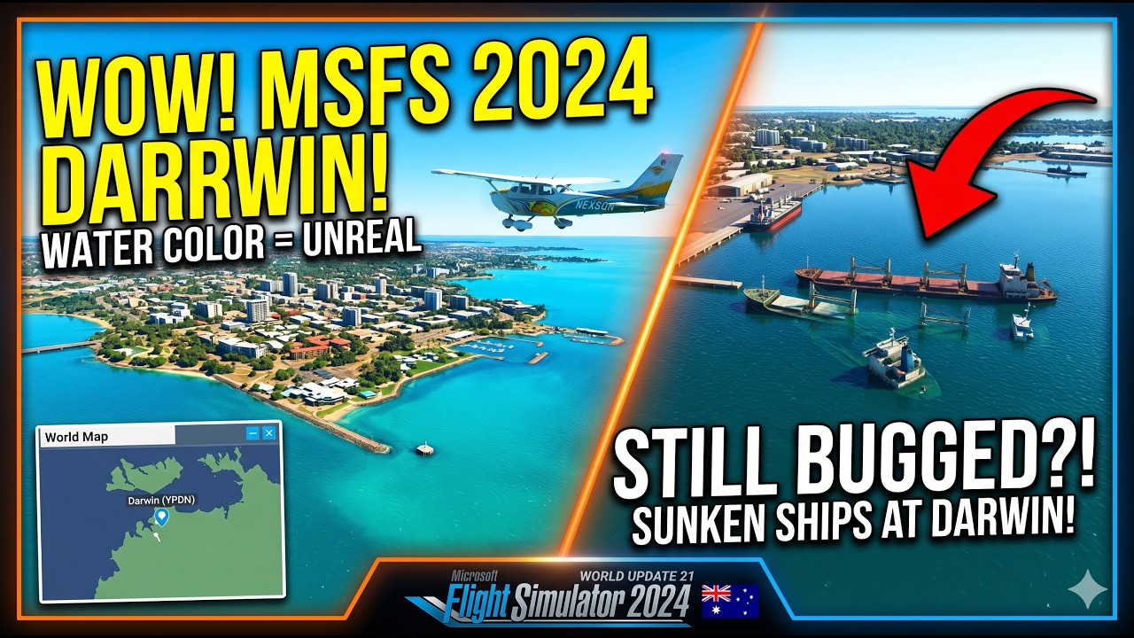 MSFS 2024: Darwin Looks INCREDIBLE! 🇦🇺 | World Update 21 Australia First Look