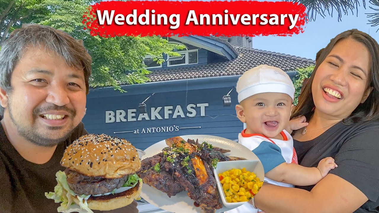 Happy 8th Wedding Anniversary | Magkano sa Breakfast at Antonio’s Tagaytay | Mini Food Vlog
