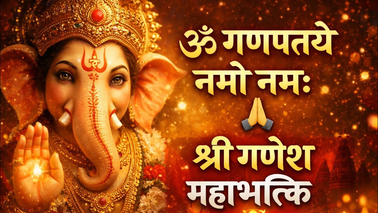 ॐ गणपतये नमो नमः 🙏 | श्री गणेश महाभक्ति भजन | विघ्नहर्ता गणेश | शांतिपूर्ण भक्ति गीत #bhaktishorts 