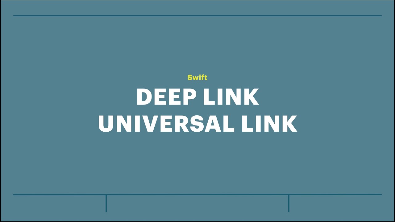Занятие 21: DeepLinks & Universal Links