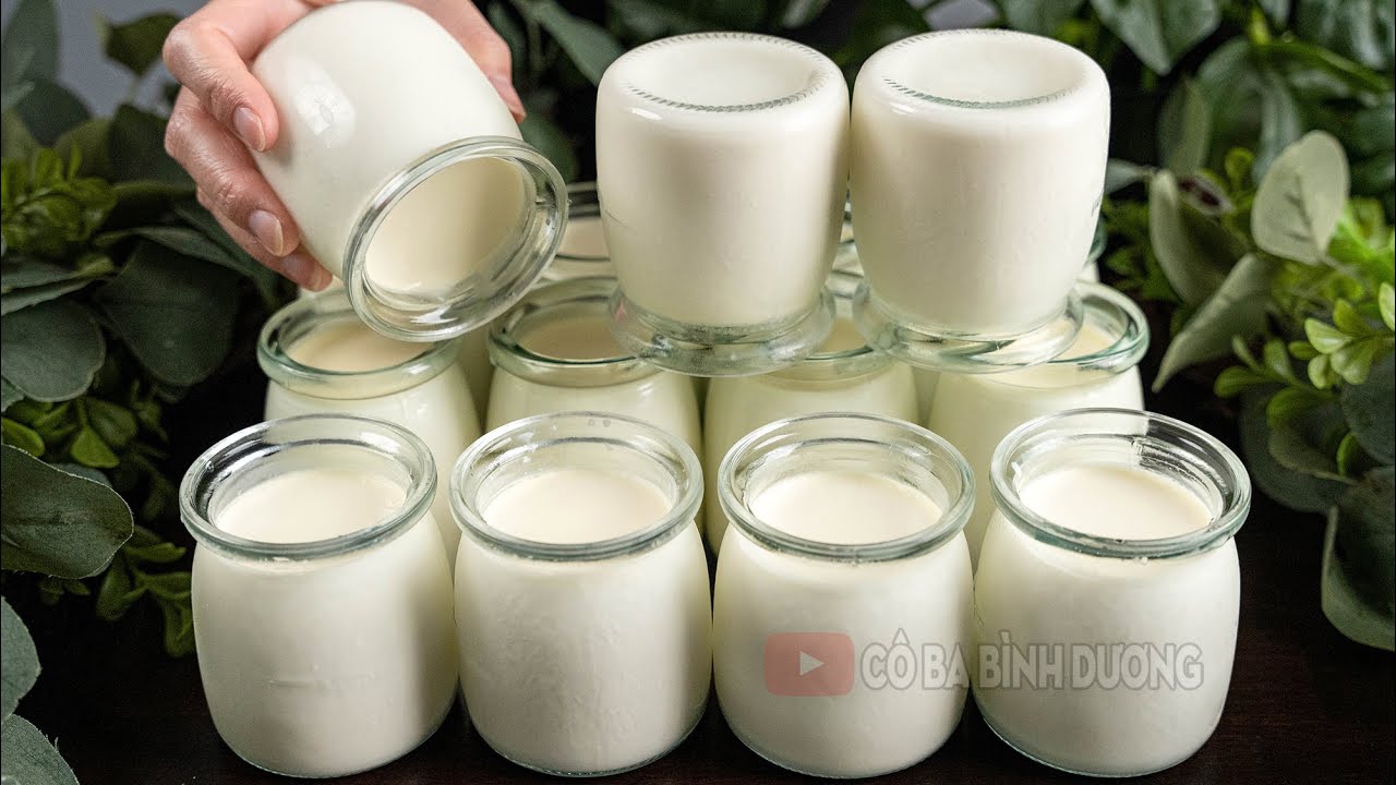 Sữa Chua Úp Ngược ủ theo cách này dễ nhất, không bị nhớt, không bị tách lớp | Homemade Yogurt Recipe