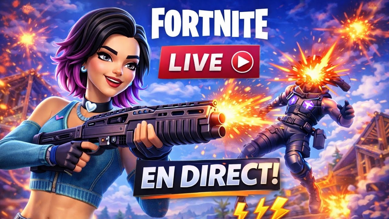 LIVE FORTNITE ON EST EN VACANNNCES