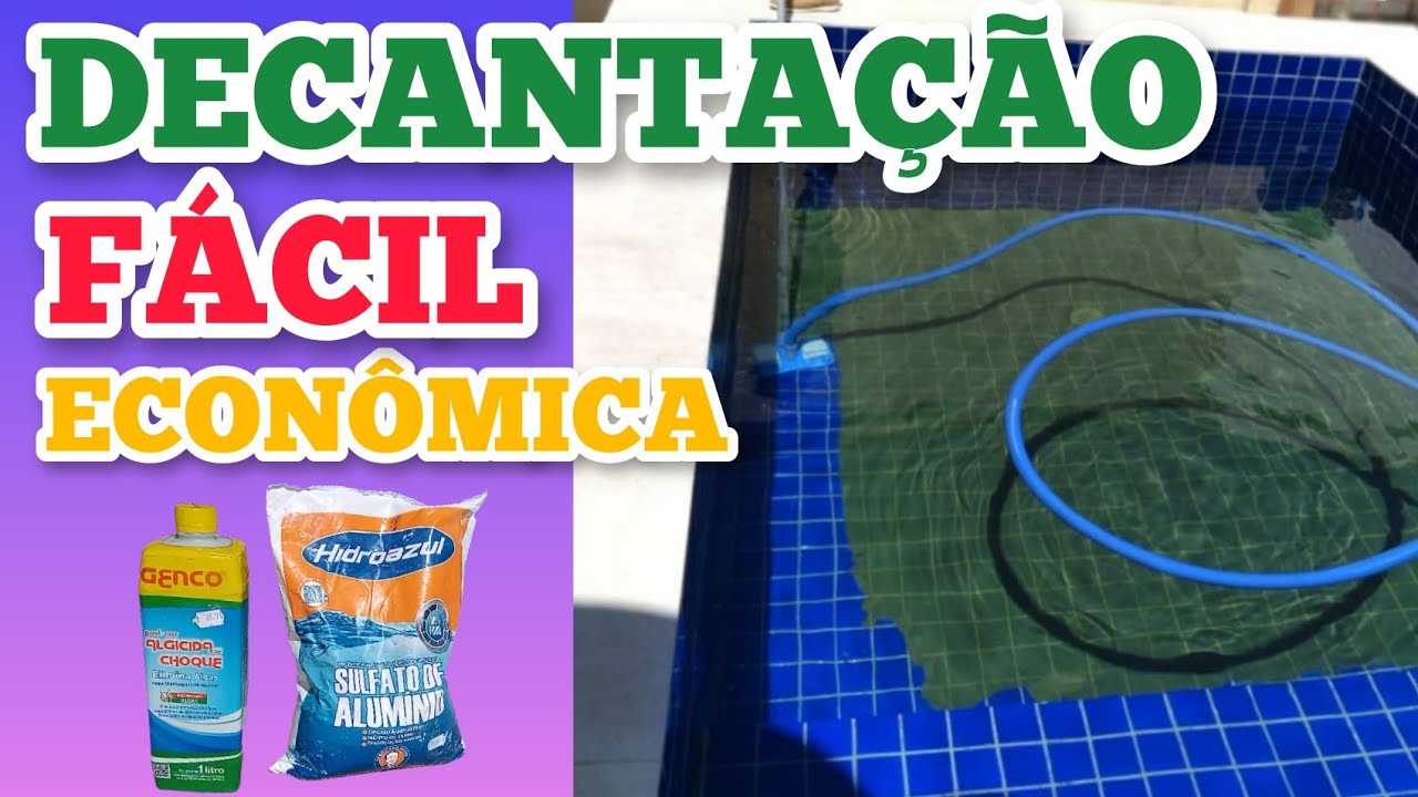 COMO DECANTAR PISCINA COM APENAS 2 PRODUTOS