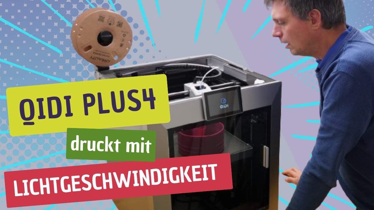 QIDI TECH PLUS4: Schnelles Großraummonster im Test – Aufbau & erster Druck!