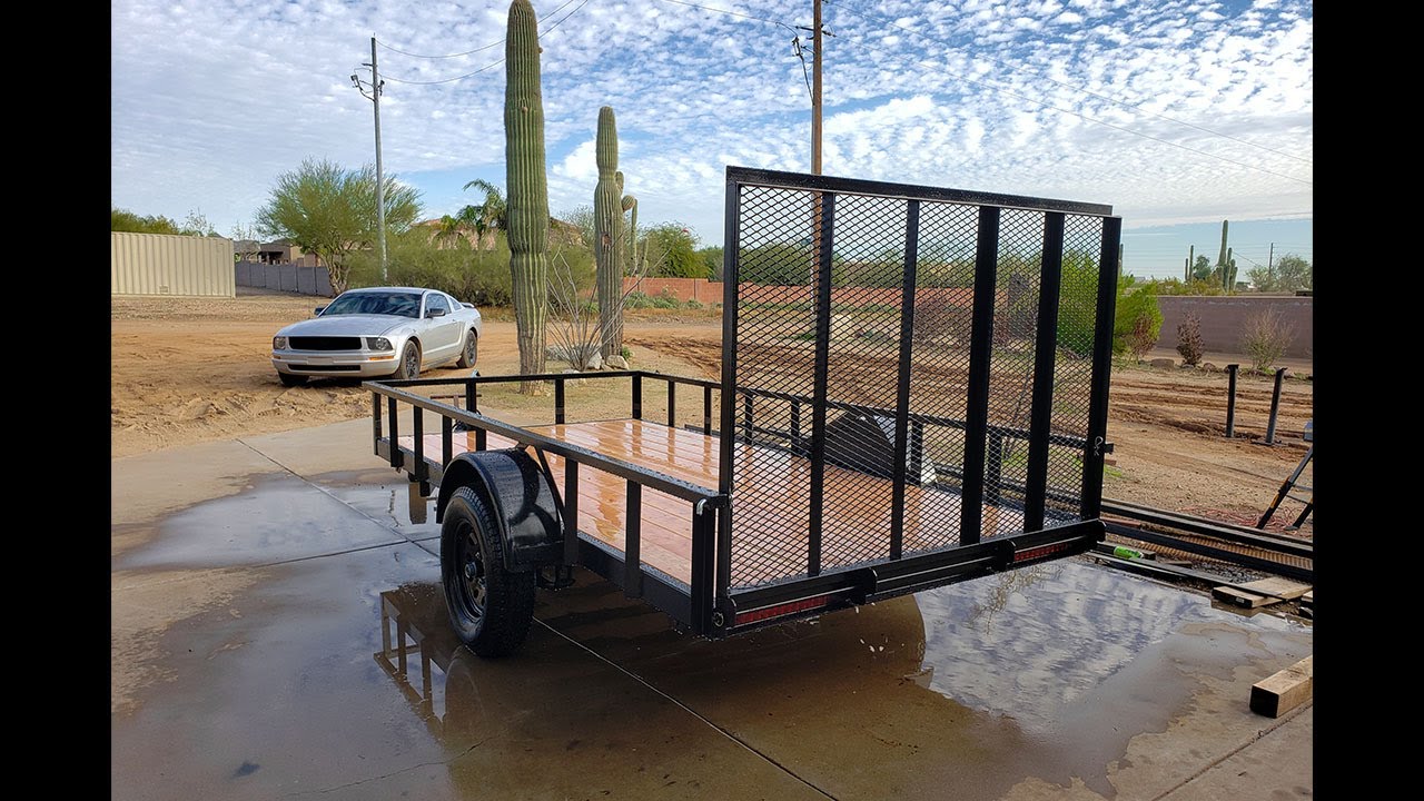 Building a 6' x 12' Utility Trailer - 3,500 lb Capacity Using Engineered Trailer Plans.