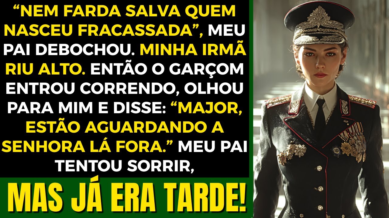 Meu Pai Me Ridicularizou Na Frente de Todos no Jantar — Até Que O Garçom Parou E Falou: “General”...