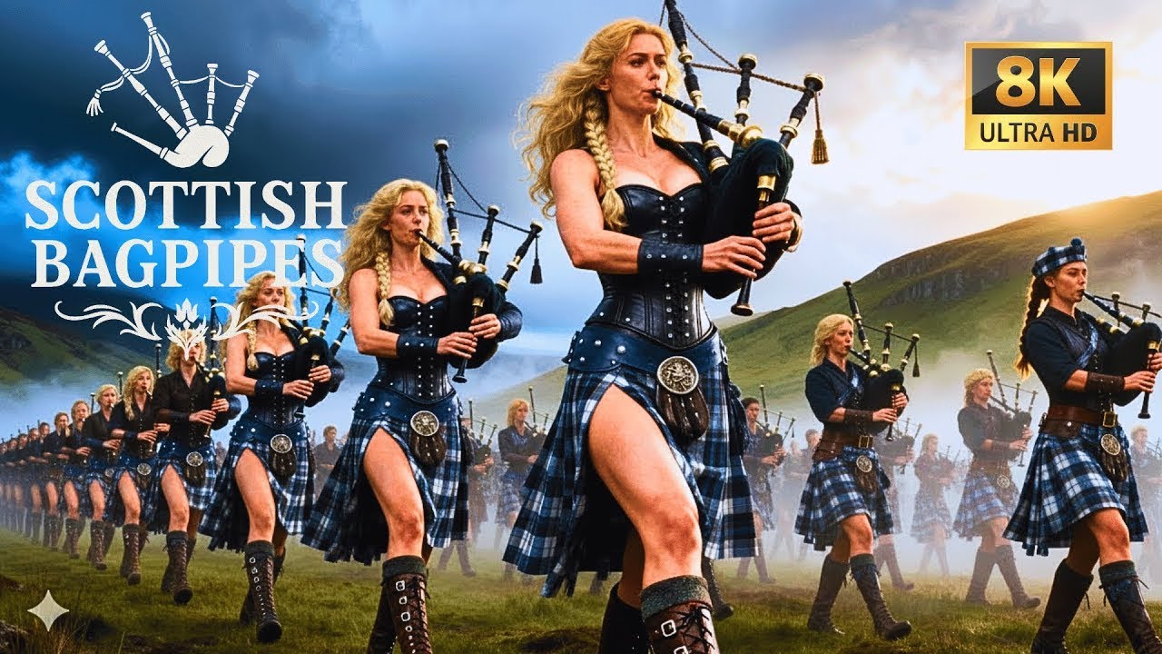 Epic Scottish Women with Bagpipes | March of the Highlands Bagpipes @EironasMythicPipes